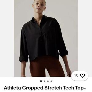 Athleta Cropped Stretch Tech top